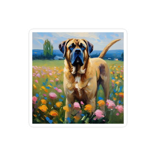 PugMug Custom Mastiff Sticker