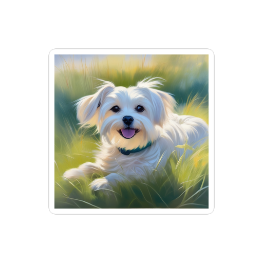 PugMug Custom Maltese Dog Sticker