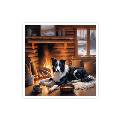 PugMug Custom Border Collie Sticker