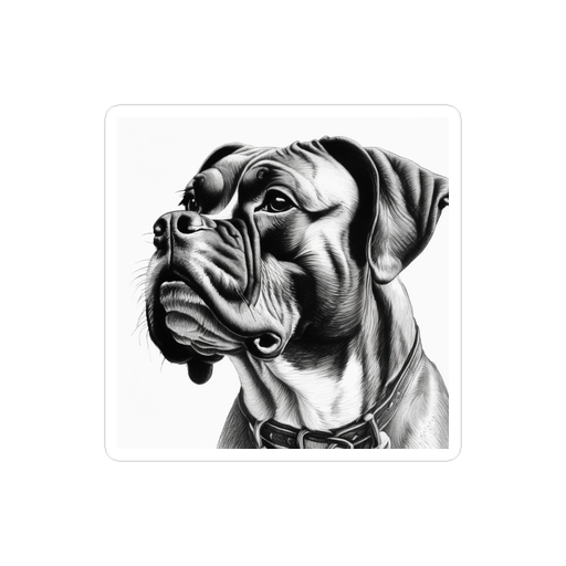 PugMug Custom Boxer Dog Sticker