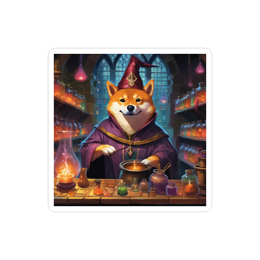 PugMug Custom Shiba Inu Sticker