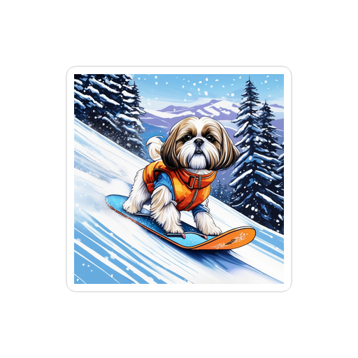 PugMug Custom Shih Tzu Sticker