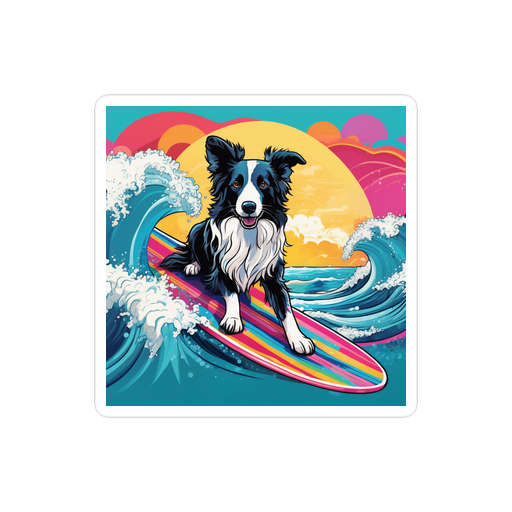 PugMug Custom Border Collie Sticker