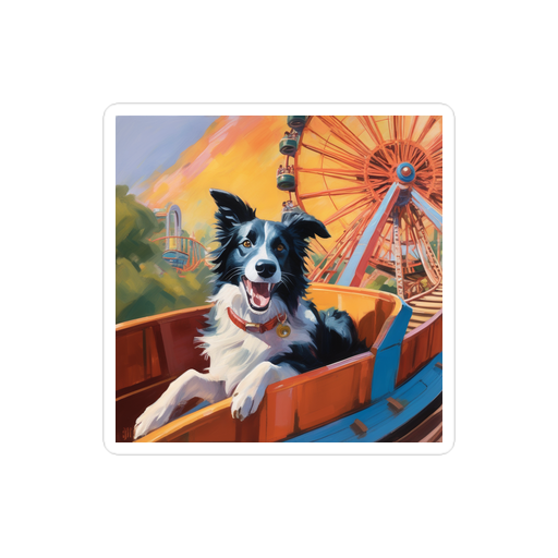 PugMug Custom Border Collie Sticker