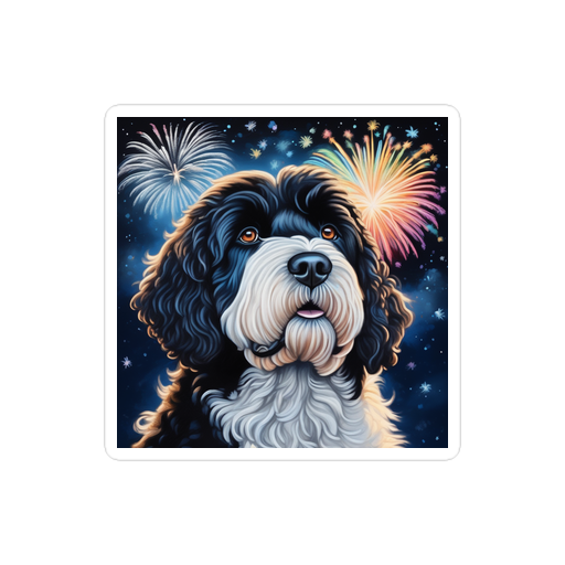 PugMug Custom Portuguese Water Dog Sticker