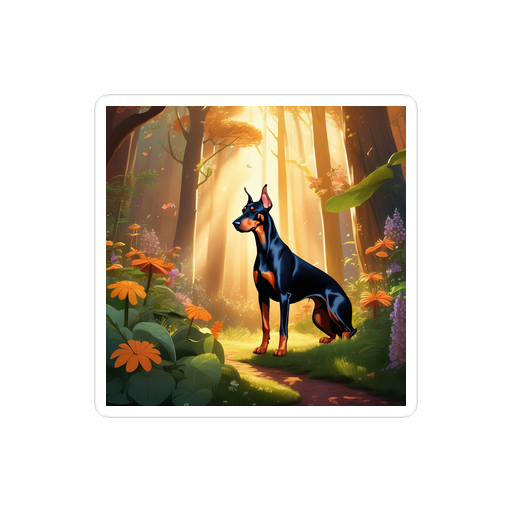 PugMug Custom Doberman Pinscher Sticker