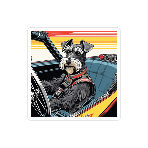 PugMug Custom Miniature Schnauzer Sticker