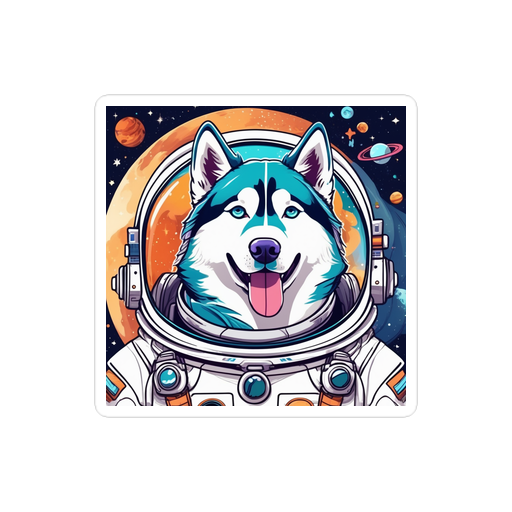 PugMug Custom Siberian Husky Sticker