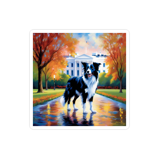 PugMug Custom Border Collie Sticker