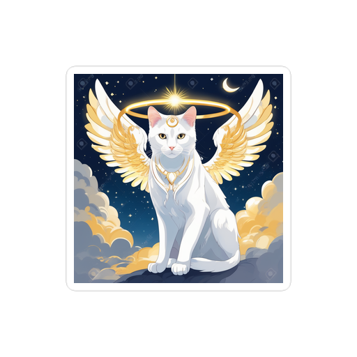 PugMug Custom White Exotic Cat Sticker