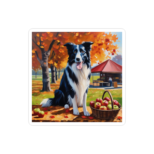 PugMug Custom Border Collie Sticker