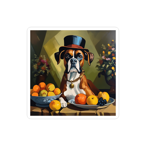 PugMug Custom Boxer Dog Sticker