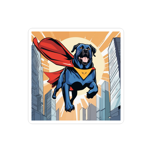 PugMug Custom Mastiff Sticker