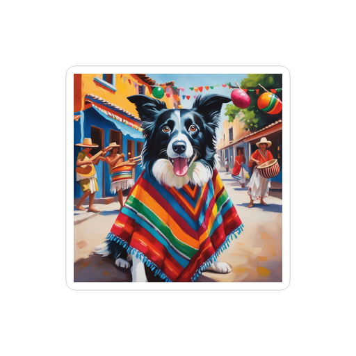 PugMug Custom Border Collie Sticker