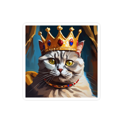 PugMug Custom Tabby British Shorthair Cat Sticker