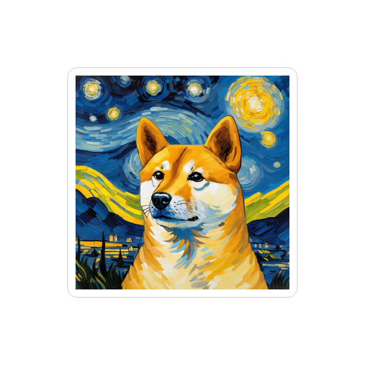 PugMug Custom Shiba Inu Sticker