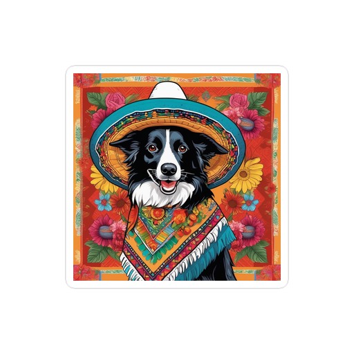 PugMug Custom Border Collie Sticker