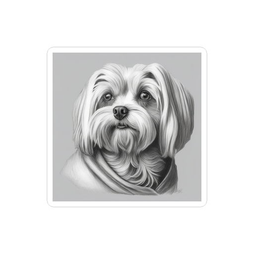 PugMug Custom Maltese Dog Sticker