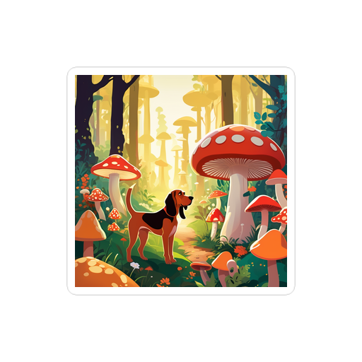 PugMug Custom Bloodhound Sticker