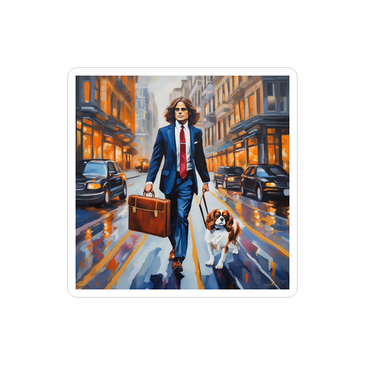 PugMug Custom Cavalier King Charles Spaniel Sticker