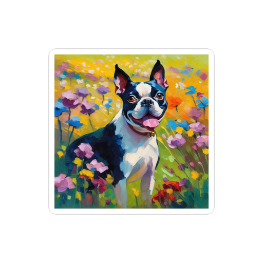 PugMug Custom Boston Terrier Sticker
