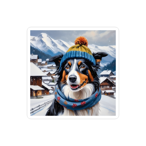 PugMug Custom Border Collie Sticker