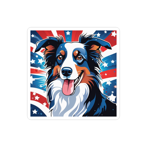 PugMug Custom Border Collie Sticker