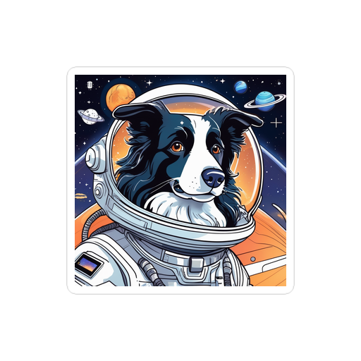 PugMug Custom Border Collie Sticker
