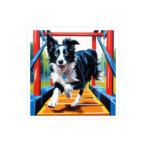 PugMug Custom Border Collie Sticker