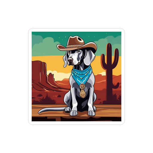 PugMug Custom Weimaraner Sticker