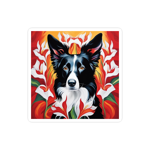 PugMug Custom Border Collie Sticker