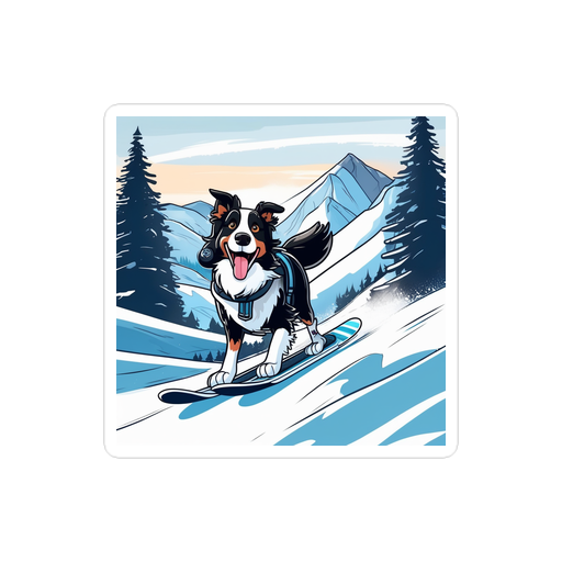 PugMug Custom Border Collie Sticker