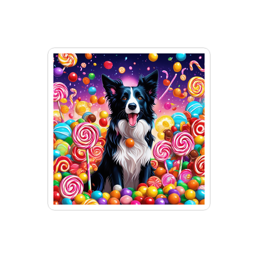 PugMug Custom Border Collie Sticker