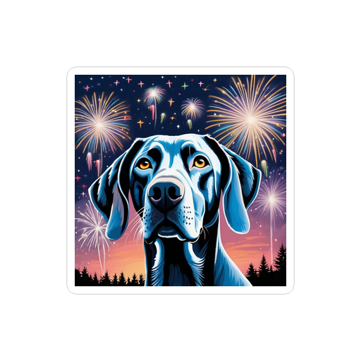 PugMug Custom Weimaraner Sticker