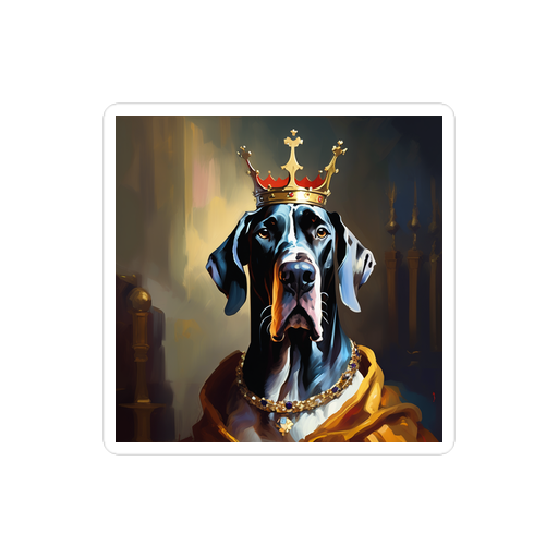 PugMug Custom Great Dane Sticker