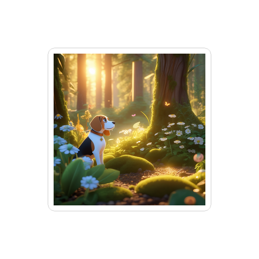 PugMug Custom Beagle Sticker