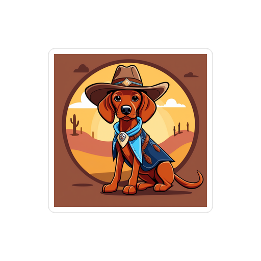 PugMug Custom Vizsla Sticker