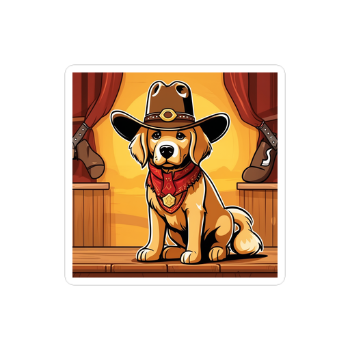 PugMug Custom Golden Retriever Sticker