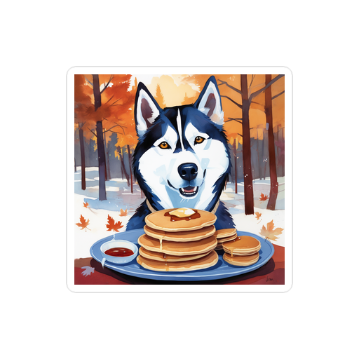 PugMug Custom Siberian Husky Sticker