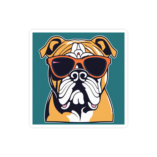 PugMug Custom Bulldog Sticker