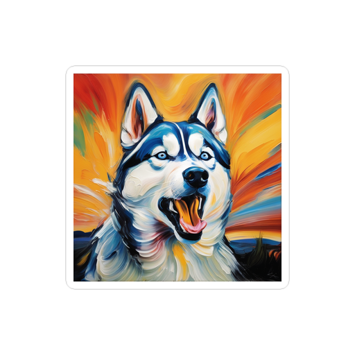 PugMug Custom Siberian Husky Sticker
