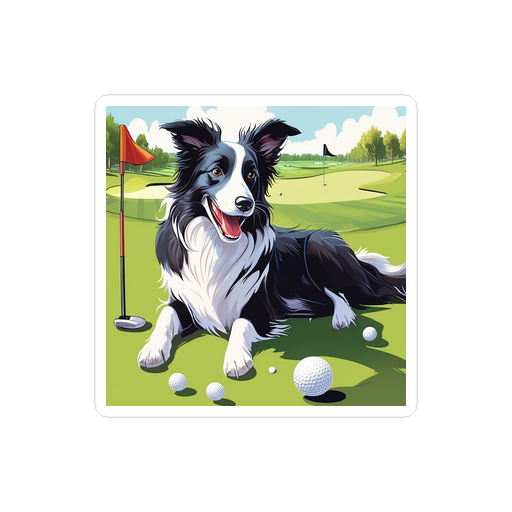 PugMug Custom Border Collie Sticker