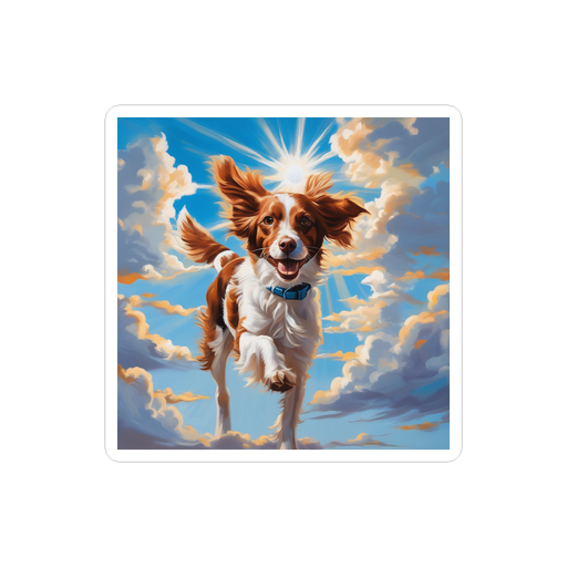PugMug Custom Brittany Dog Sticker