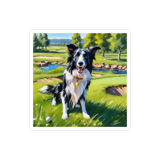 PugMug Custom Border Collie Sticker