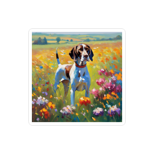PugMug Custom Pointer Dog Sticker
