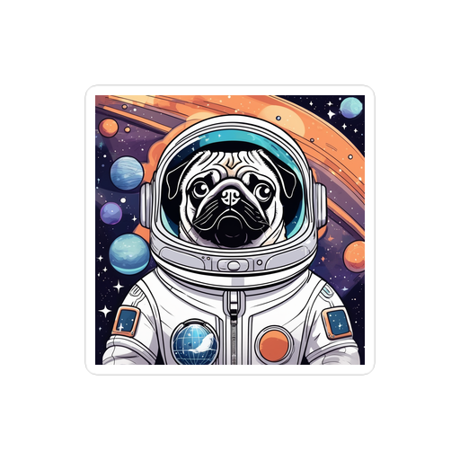 PugMug Custom Pug Sticker