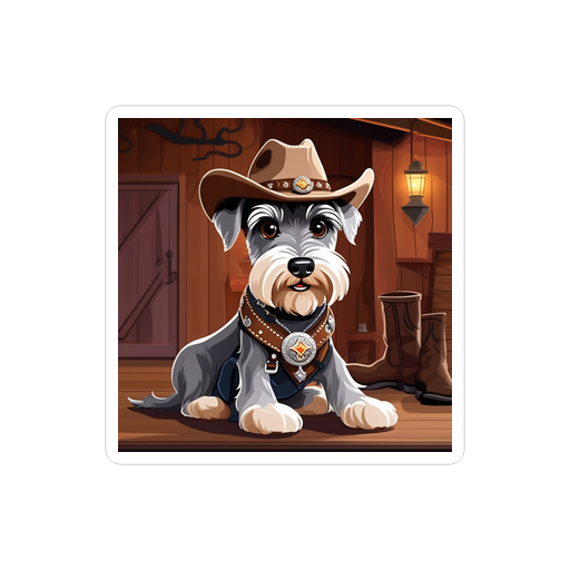 PugMug Custom Miniature Schnauzer Sticker