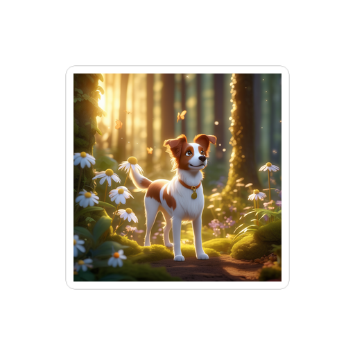 PugMug Custom Brittany Dog Sticker