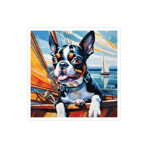 PugMug Custom Boston Terrier Sticker