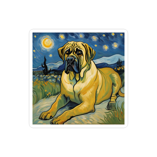 PugMug Custom Mastiff Sticker